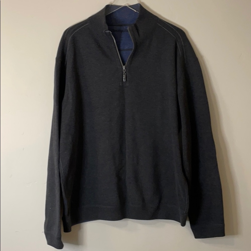 Tommy Bahama Men’s 1/4 Zip reversible sweater